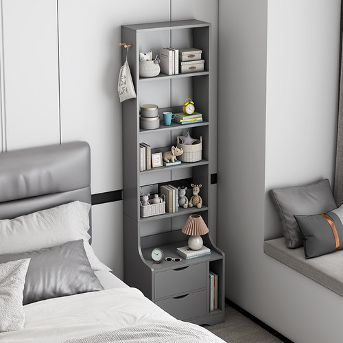 古希尼床头柜床边柜一体置物架