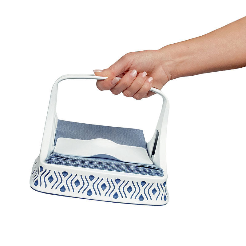 意大利原装进口StefanPlast 平放式餐桌纸巾架托盘 餐巾纸收纳架