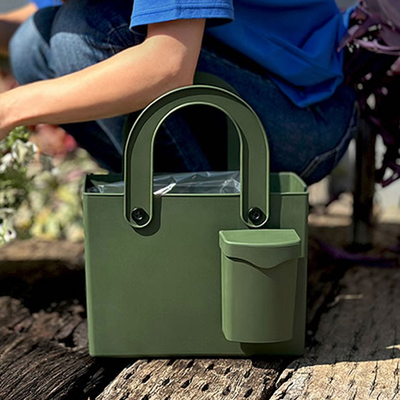 日本产原装进口Hachiman Gardens 专业园艺工具提篮 多用途收纳包