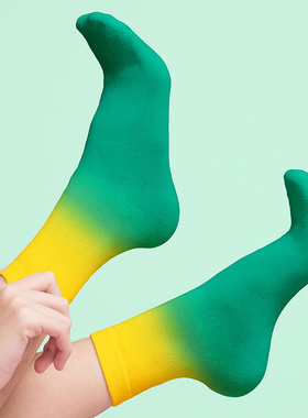 特价Luckies 创意鸡尾酒灵感撞色踝袜 鸡尾酒拼色多色短袜 一双装