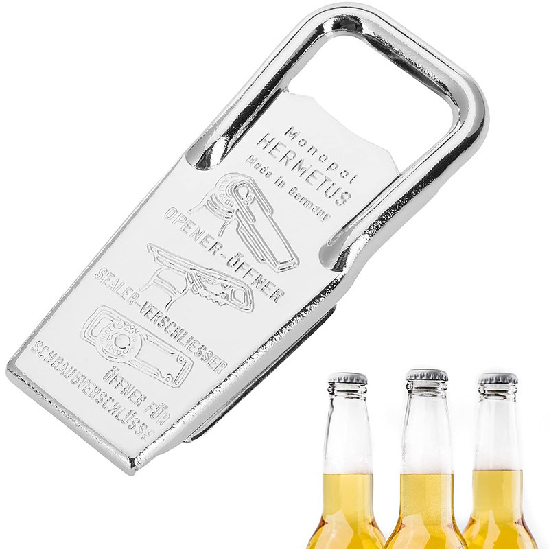 德国代购Westmark 3合1开瓶器和再封口器 重型钢制成啤酒启瓶器
