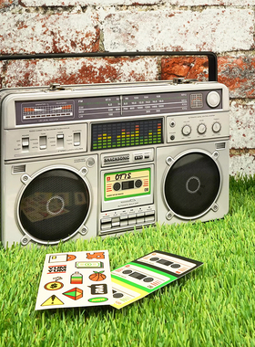 英国Suck UK录音机便当盒 儿童午餐盒水果零食盒卡通野外饭盒礼物