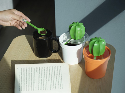 Qualy仙人掌茶叶罐咖啡罐调味罐