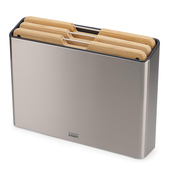 英国Joseph 不锈钢底座竹子菜板 3件套砧板套装 Joseph Folio