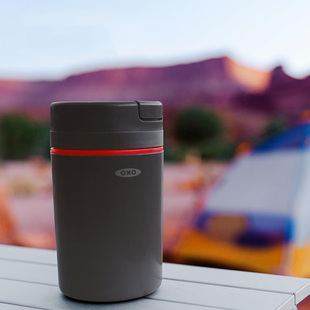 美国OXO 专业咖啡储存罐 咖啡豆咖啡粉保鲜密封罐 旅行便携 235ml