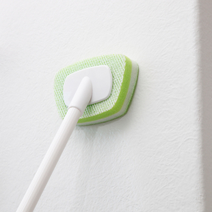 日本原装进口Aisen 细刷浴室清洁海绵刷 带轻量化手柄 清洁省力