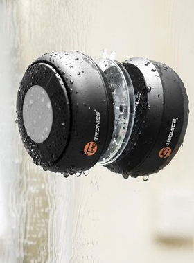 美国TaoTronics®防水6小时续航蓝牙吸盘式浴室音响 音箱电话免提