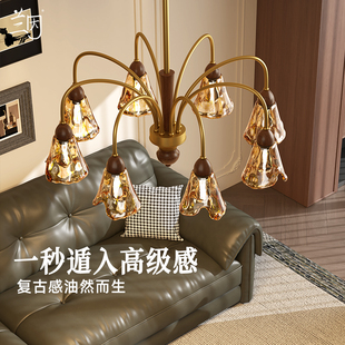 兰因法式复古客厅吊灯vintage中古灯高端主卧大气高级感大厅主灯