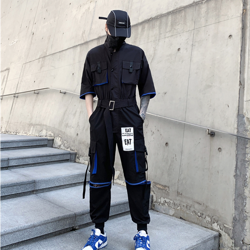 2025春夏工装机能风男士潮牌ins束脚休青春连体裤子K906P125,男装工装外套,星座101A-3