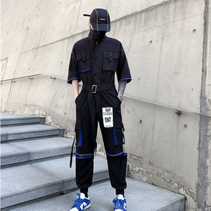 2025春夏工装机能风男士潮牌ins束脚休青春连体裤子 K906 P125图片