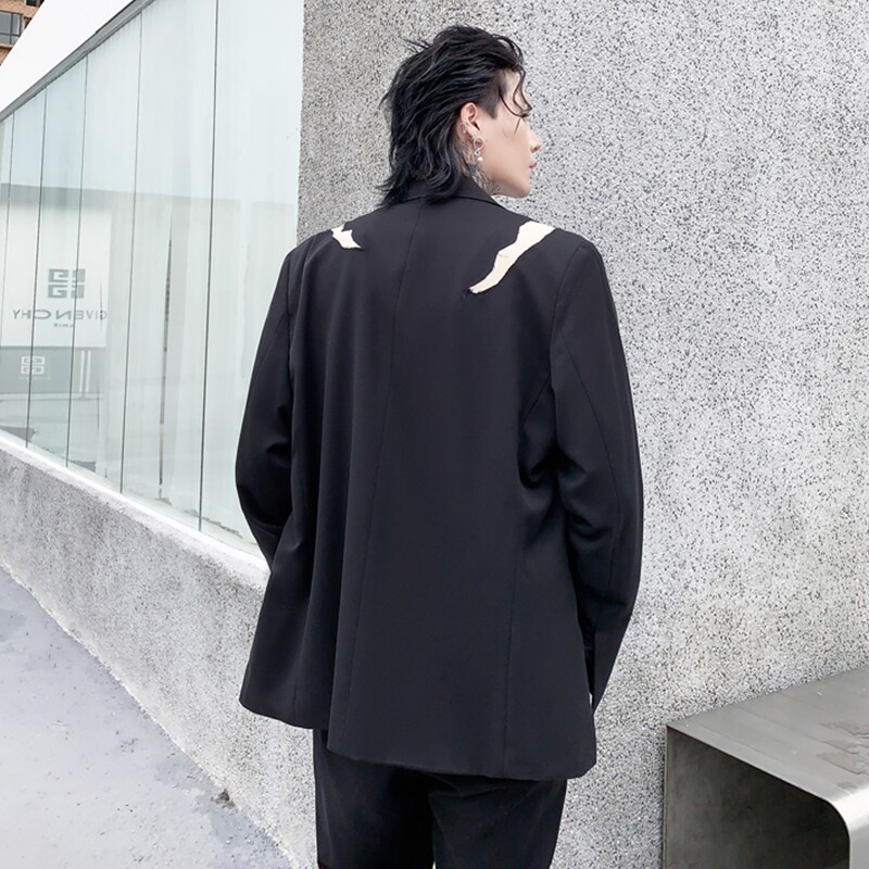 2025秋冬西服男解构宽松潮流帅气青年发型师高级感外套XF13P145,男装西服,星座101A-3