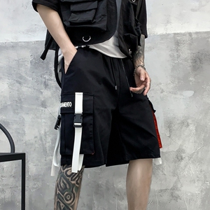 夏季男工装短裤潮牌ins炸街宽松日系五分裤潮流直筒裤 DK28 P55图片