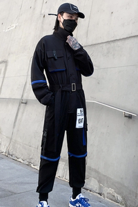 2025春夏工装机能风男士潮牌ins束脚休青春连体裤子 K906 P125图片
