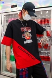 夏季男士新款印花宽松短袖嘻哈个性时尚潮五分袖T恤T420P55，男装T恤，星座101A-3