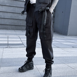 2025春机能风伞兵立体袋工装裤男潮流宽松束脚休闲长裤K937P115，男装工装外套，星座101A-3