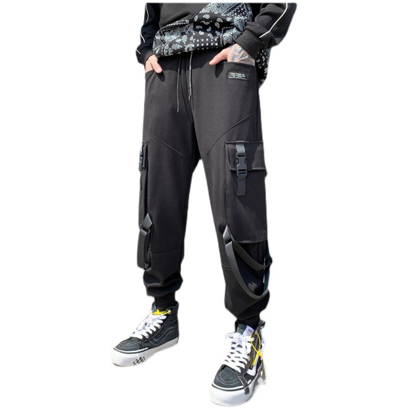 年秋冬休闲裤男机能风日系潮流炸街宽松青春束脚工装裤K863P75,男装工装外套,星座101A-3