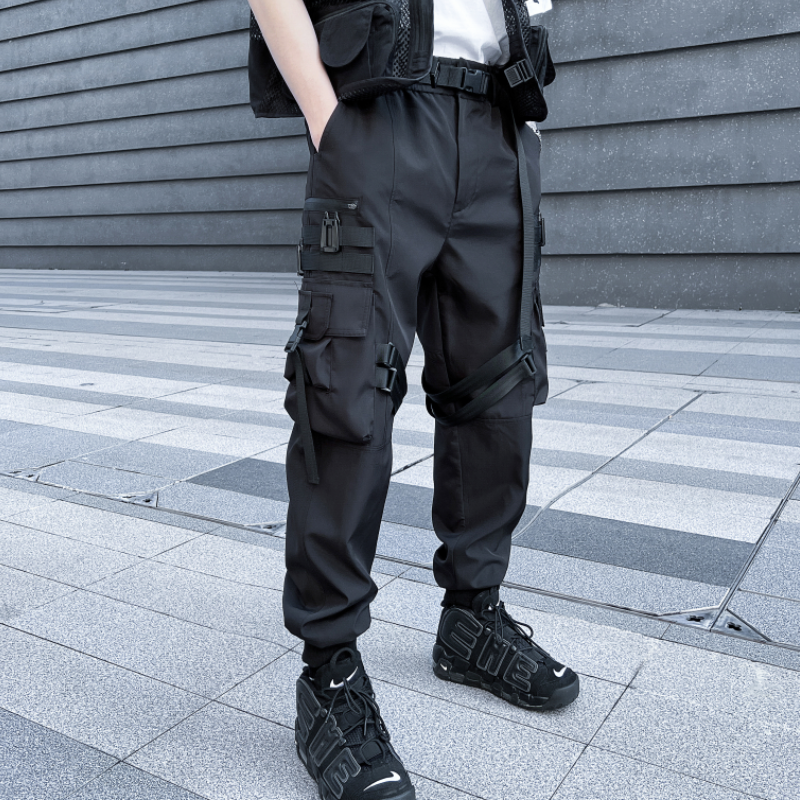 2025春季机能风伞兵工装裤男潮流宽松束脚立体袋长裤K938P105,男装工装外套,星座101A-3