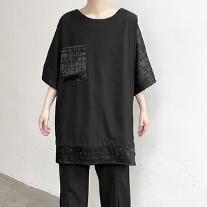 夏季暗黑男士短袖潮流宽松圆领青年T恤潮牌 T667 P75图片