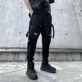 2025春夏休闲裤男机能风日系炸街青春小脚潮流工装裤子K857P55，男装工装外套，星座101A-3
