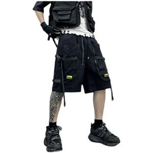 夏季男工装短裤日系潮牌ins炸街宽松五分裤潮流直筒裤 DK26 P55图片
