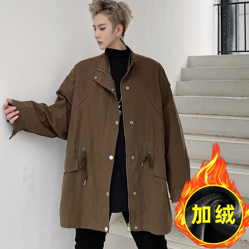 2025秋冬潮男夹克宽松刺绣加绒加厚潮流休闲外套W197P115,男装夹克,星座101A-3