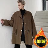 2025秋冬潮男夹克宽松刺绣加绒加厚潮流休闲外套W197P115，男装夹克，星座101A-3