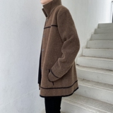 专柜品质秋冬季仿貂绒男夹克潮流韩版修身发型师服装外套W193P155，男装夹克，星座101A-3