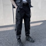 2025春季机能风伞兵工装裤男潮流宽松束脚百搭ins长裤K955P115，男装工装外套，星座101A-3