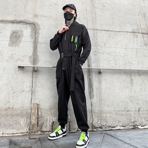 2025春夏工装机能风男士潮牌ins束脚休青春连体裤子 K907 P125图片