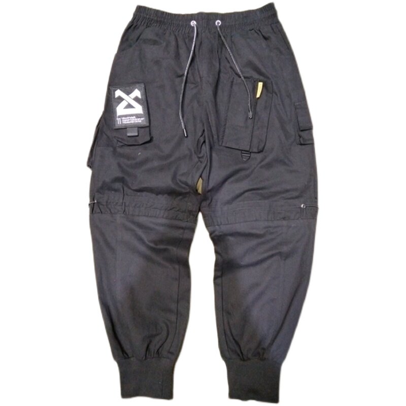 秋冬休闲裤男机能风宽松日系潮流炸街青春束脚工装裤子K872P65,男装工装外套,星座101A-3