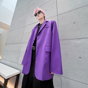 秋冬小西装外套男高级感潮流ins休闲男士宽松西服上衣XF16P125