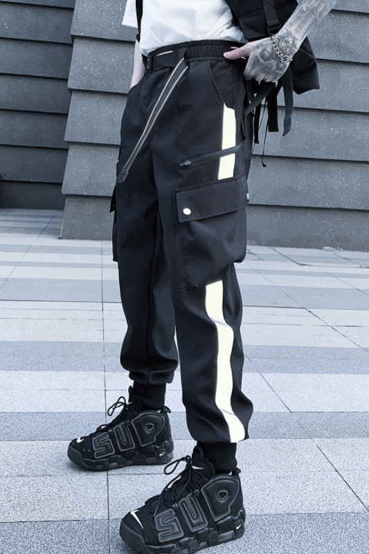2025春季机能风伞兵工装裤男潮流宽松束脚百搭ins长裤K951P105,男装工装外套,星座101A-3