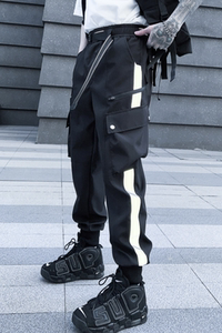 2025春季机能风伞兵工装裤男潮流宽松束脚百搭ins长裤 K951 P105图片