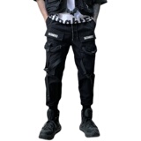 2025年春夏休闲裤男机能风日系青春小脚裤潮工装裤子K848P55，男装工装外套，星座101A-3