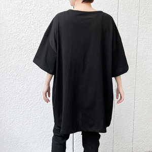 夏季男士宽松圆领短袖T恤个性飘带潮牌半袖上衣 T681 P75图片