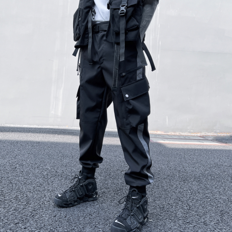 2025春季机能风伞兵工装裤男潮流宽松束脚百搭ins长裤K951P105，男装工装外套，星座101A-3