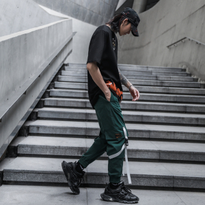 2025春夏日系港风潮男生休闲裤小脚裤束脚工装裤 K811 P55图片