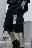 2025夏季日系港风潮流短裤男炸街工装直筒五分青年裤子DK05P55，男装牛仔裤，星座101A-3