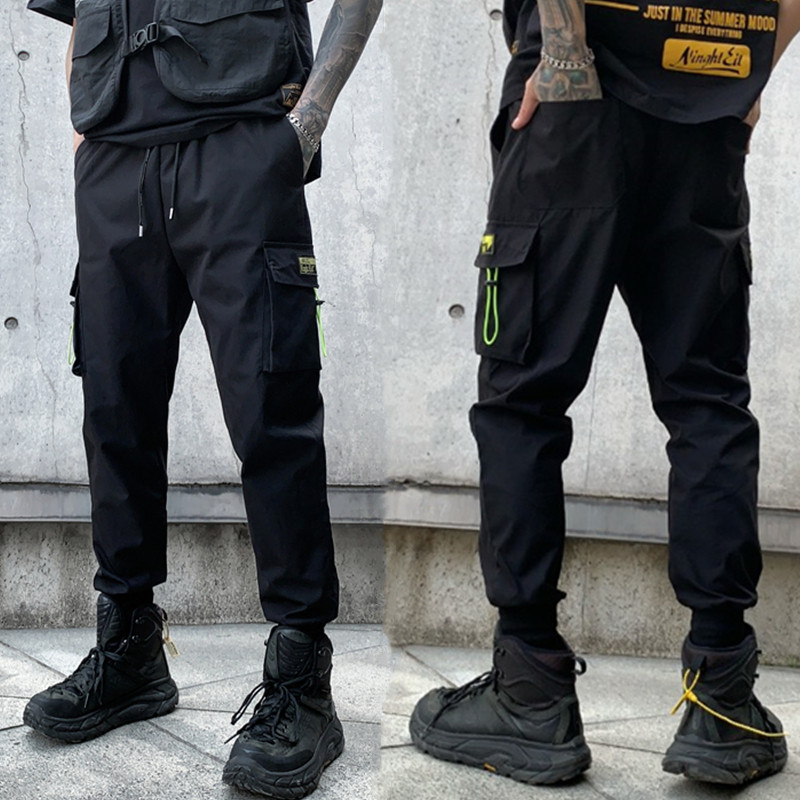 2025春夏休闲裤男机能风日系炸街青春小脚潮流工装裤子K837P55,男装工装外套,星座101A-3