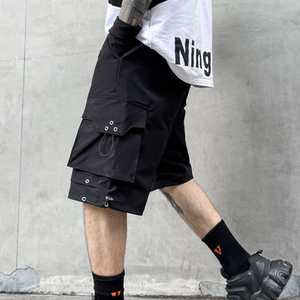夏季伞兵冲锋工装短裤男宽松直筒五分裤休闲潮牌运动裤 DK59 P65图片