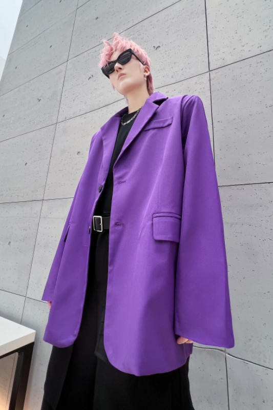 秋冬小西装外套男高级感潮流ins休闲男士宽松西服上衣XF16P125,男装西服套装,星座101A-3