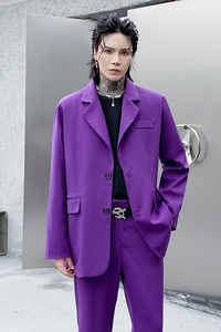 秋冬小西装外套男高级韩版单西服休闲男士宽松西服上衣 XF16 P125图片