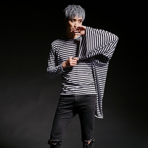 2024春夏潮男演出服韩版修身夜店酒吧DJ个性发型师服装 CT44 P55图片