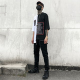 2025春夏装男工装小脚裤暗黑弹力潮夜场哈伦裤休闲装K554P75，男装工装外套，星座101A-3
