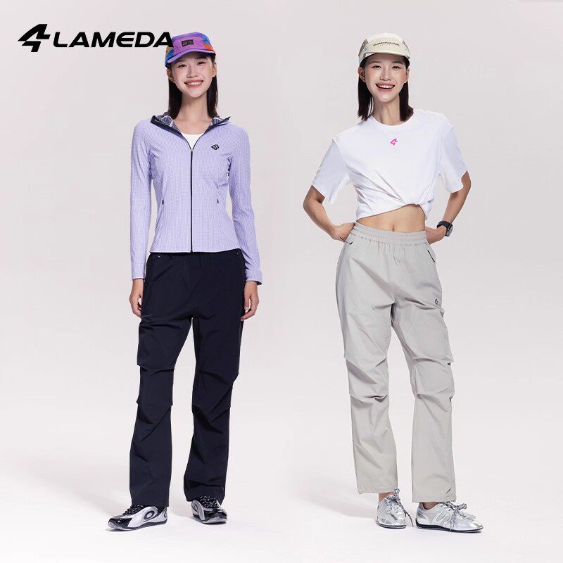 兰帕达新款休闲骑行裤宽松运动男女春秋通勤长裤自行车速干逸行