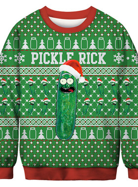 Funny Ugly Christmas Sweater Unisex Men Women Vacation圣诞节