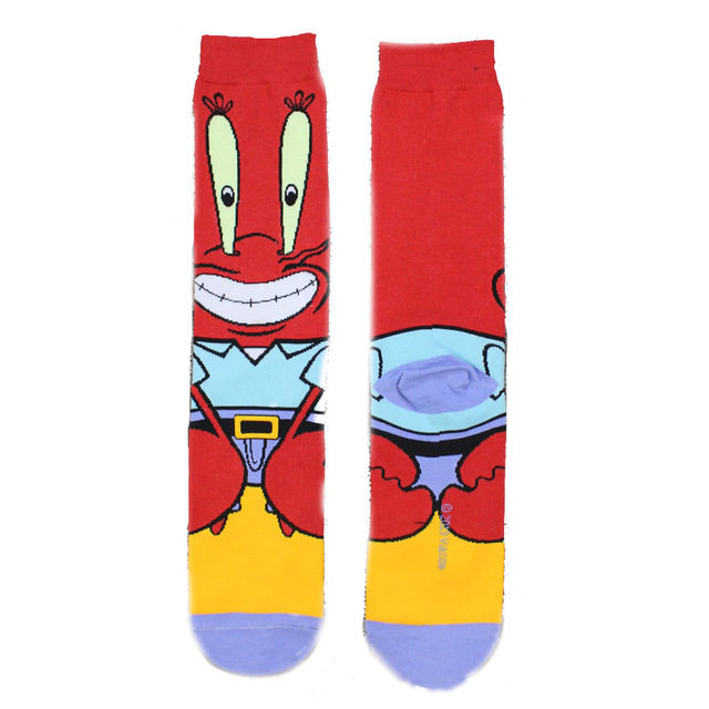 Personality funny Anime socks Cartoon happy socks Sock man thumbnail 5