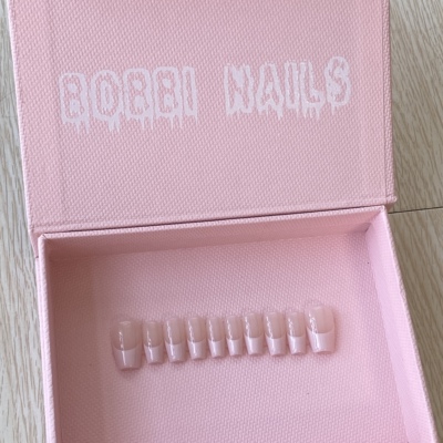 BOBBINAILS手绘法式INS温柔自然简约百搭可爱可拆卸穿戴甲成品