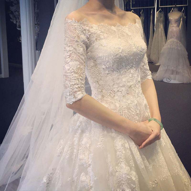 婚纱礼服2018新款新娘结婚秋冬季长袖保暖加厚冬天白色公主冬裙女|ruв категории Женская одежда, Cвадебные платья, свадебное платье - от Buy2taobao.com для оказания профессиональной услуги покупки агента Taobao