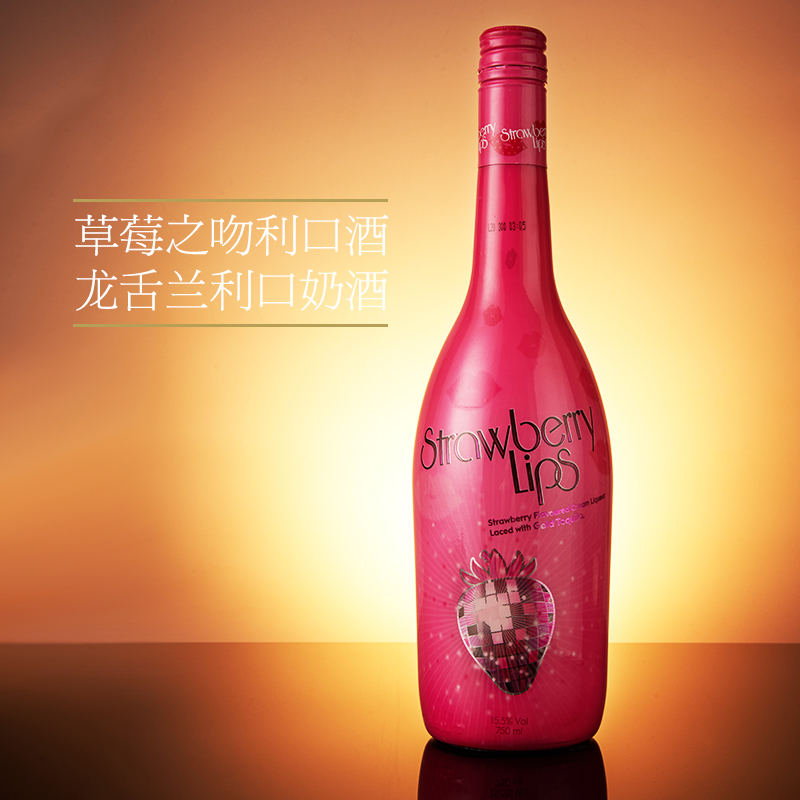 南非原瓶原装进口15.5度草莓利口奶酒甜酒网红力娇酒1支装
